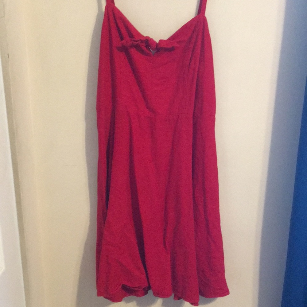 Red summer dress